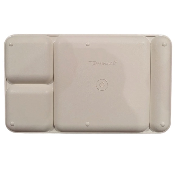 Set Of 2 Vintage Tupperware Divided Serving Trays #1535 Picnic Lunch Cam… - Picture 2 of 3